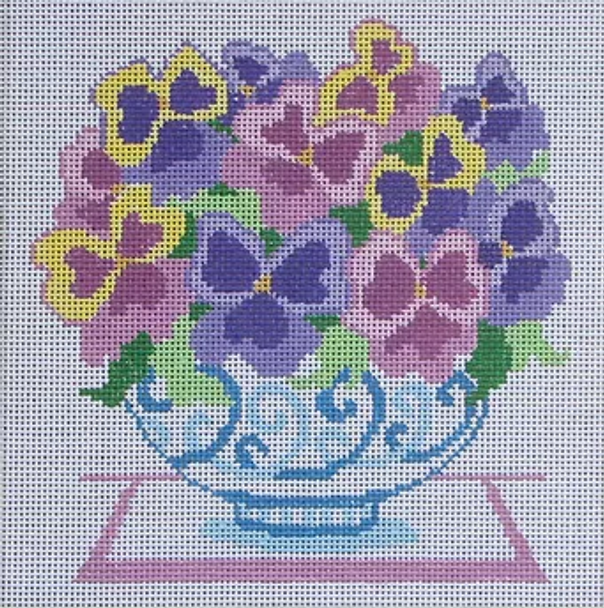 141L Jean Smith Designs SMALL BOUQUET XII 8" sq., 13 mesh