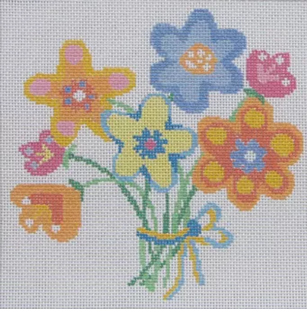 152e Jean Smith Designs PETIT BUNCH V 8" sq., 13 mesh