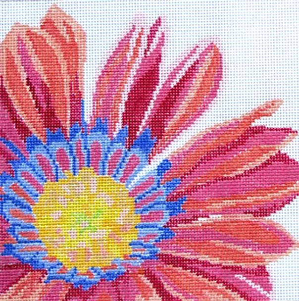181h Jean Smith Designs Small Sunrise Flower 8" sq., 13 mesh