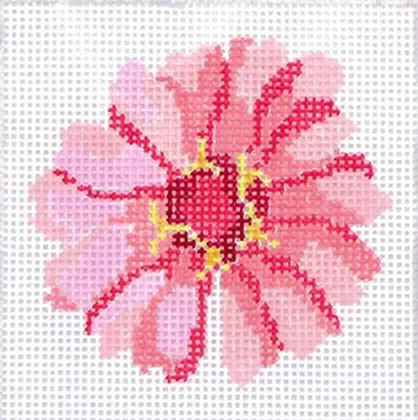 183b Jean Smith Designs ZINNIA COASTER #2.4" sq., 13 mesh