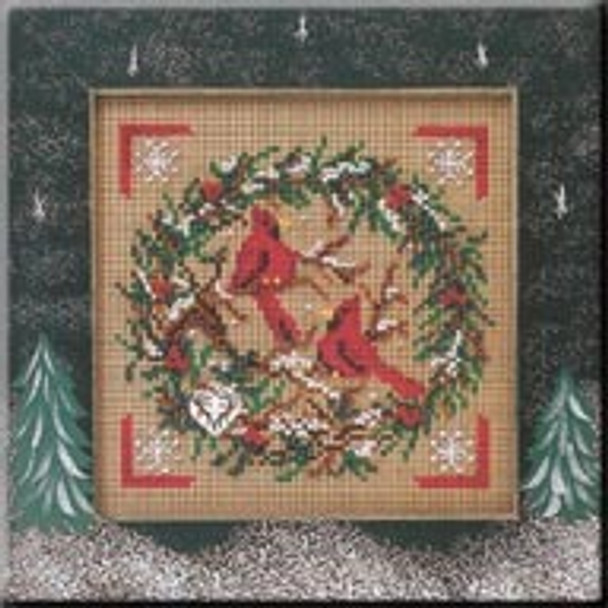MHCB223 Mill Hill Buttons and Bead Kit Cardinal Wreath (2004)