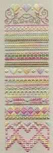 JM-035 Dinky-Dyes DD Designs Spring Hearts Sampler With Silk Pack