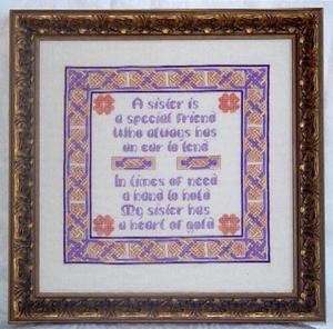 JM-007 DD Designs Celtic Sister Sampler With Silk Pack