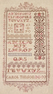 Cerise Fleur With Silk Pack Heirloom Embroideries HE-CF