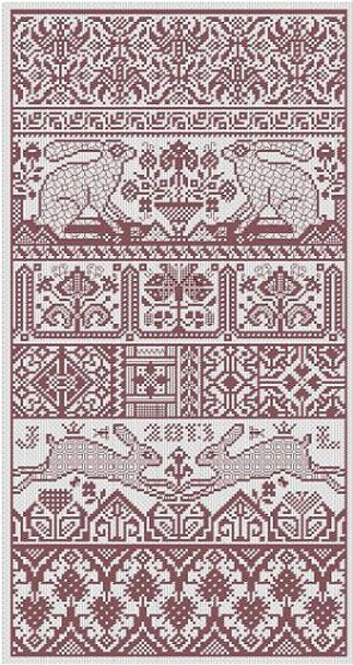 LD73 Hare Presumptive Stitch Count: 131 x 258 Long Dog Samplers