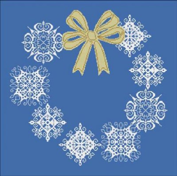 AAN292 Ghirlanda di Neve (Garland of Snow) Alessandra Adelaide Needleworks Counted Cross Stitch Pattern