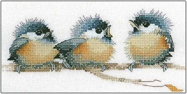 HC543 Sitting Pretty by Valerie Pfeiffer - Birds Trio Heritage Crafts