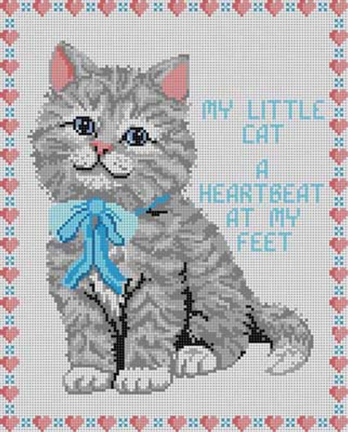 3226 My Little Cat 13 Mesh 10 x 121⁄2 Treglown Designs