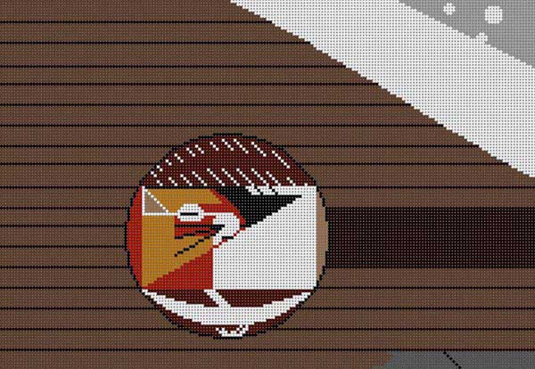 Cozy Chipmunk HC-C222 Charley Harper  13 Mesh 14 x 9 1⁄2