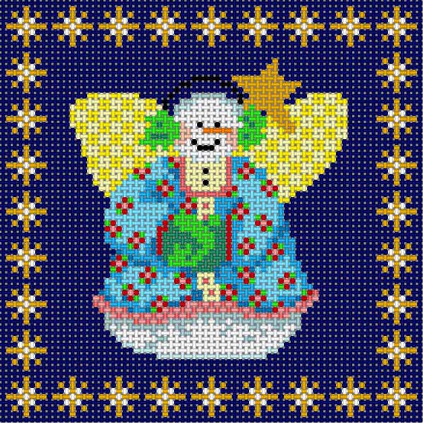 RK-1010 Snow Angel Ornament 18 Mesh 4x4 Robin Kinglsey