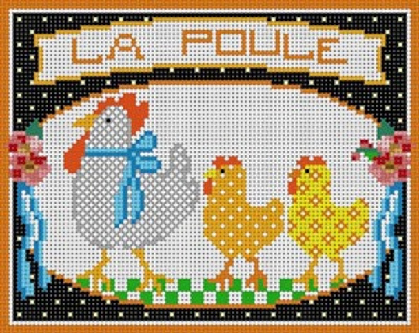 PC-2572 La Poule Chicken 10 Mesh 10x8 Polly Carbonari