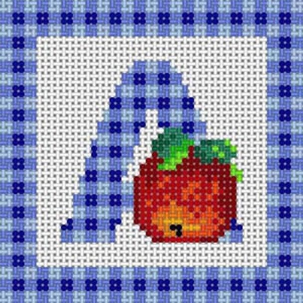 X-100 Letter  A 10 Mesh 5" x 5" Fruit & Vegetable Treglown Designs