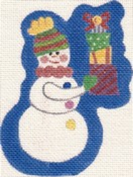 ab18 A. Bradley snowman with gifts Approximate In inches 3 x 4 18 Mesh