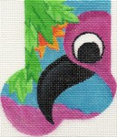 ab91 A. Bradley big-eyed flamingo 3 x 4 18 Mesh