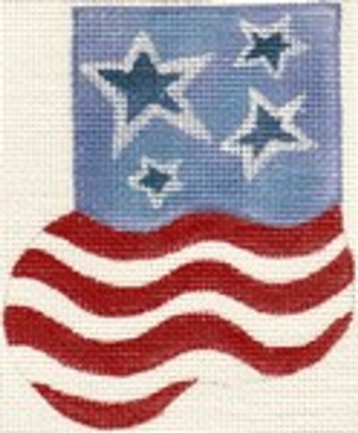 ab40 A. Bradley stars and stripes minisock 3 x 4	18 Mesh