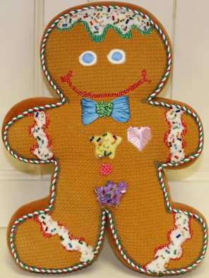 ab150 A. Bradley georgie gingerbread  12 x 10 13 Mesh Shown Finished