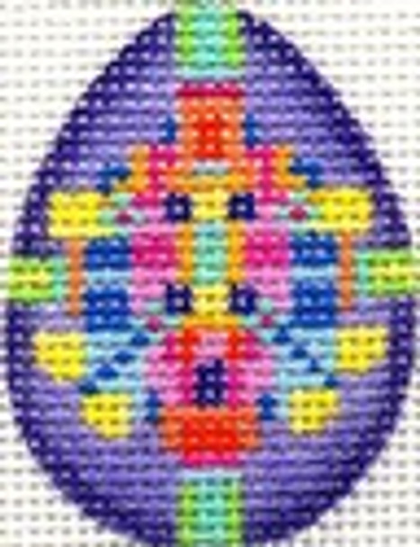 ab223y  A. Bradley purple jeweled mini-egg 1.5 x 2 18 Mesh