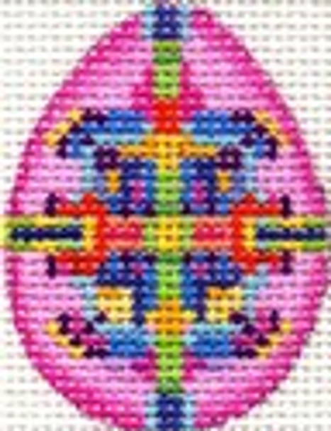 ab223w A. Bradley fuchsia jeweled mini-egg 1.5 x 2 18 Mesh