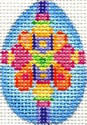 ab223u A. Bradley blue jeweled mini-egg 1.5 x 2 18 Mesh