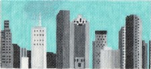 ab315b A. Bradley b/w houston cityscape 6 x 2.75 18 Mesh 