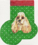 ab345 A. Bradley cocker spaniel Mini-Sock 3 x 4 18 Mesh