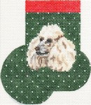 ab362 A. Bradley poodle mini-sock 3 x 4  18 Mesh