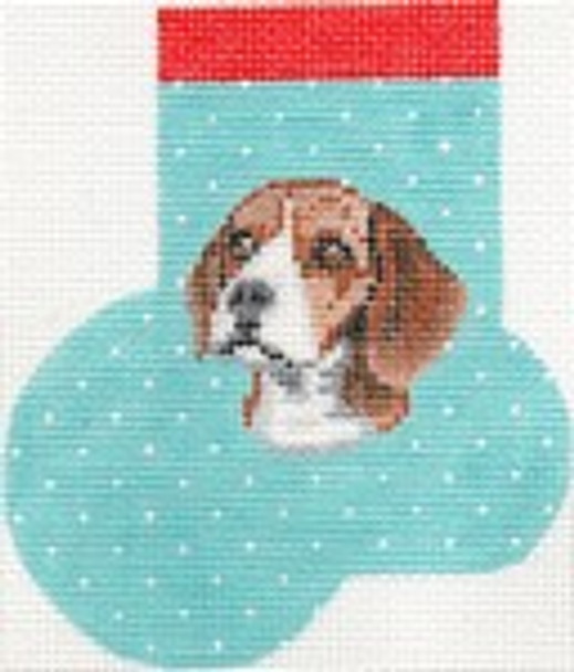 ab367 A. Bradley beagle mini-sock 3 x 4  18 Mesh 