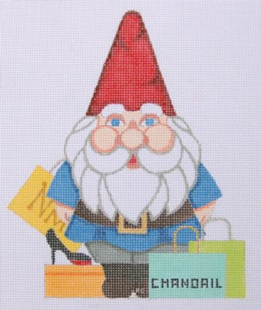 HO692 Raymond Crawford Designs SHOPPING GNOME  6.5" Tall, 18 Mesh 