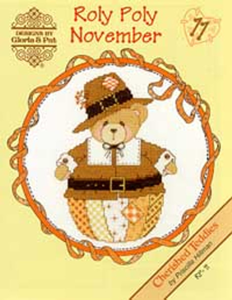 Roly Polys-November (Cherished Teddies) by Designs By Gloria & Pat 02-1173 