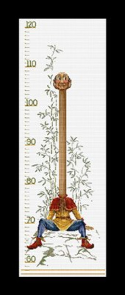 GOK2052A Thea Gouverneur Kit Efteling Groeimeter 28" x 8"; Aida; 16ct 