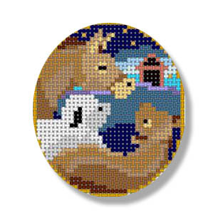 KDS-XO13 Nativity - Animals 2.75 x 3.25 13 Mesh CBK Designs Kooler ...