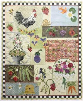 Flowers /& Goldfish 4/" Squares 36 pcs 100/% Cotton Craft//Quilting PGD