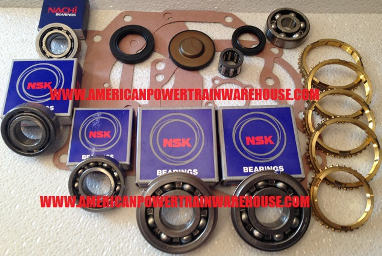 W50 TRANSMISSION REBUILD KIT WITH SYNCHRO RINGS FITS TOYOTA '73'86
