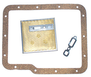 ALUMINUM POWERGLIDE TRANSMISSION FILTER KIT WITH PAN GASKET FITS '62