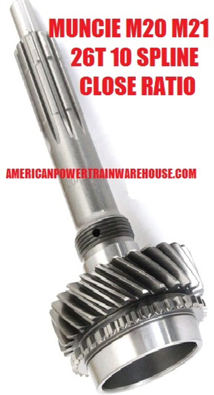 MUNCIE M21 TRANSMISSION INPUT SHAFT 26T 10SPLINE CLOSE RATIO '63'70 (AWT29716) Transmission