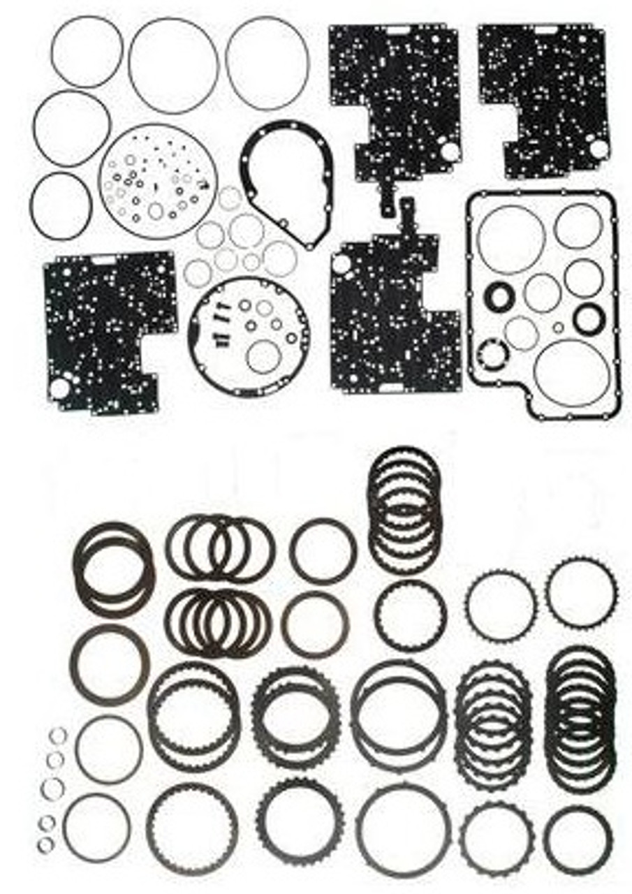 4R100 TRANSMISSION REBUILD KIT WITH STEEL PLATES & FRICTIONS FITS '98+ FORD