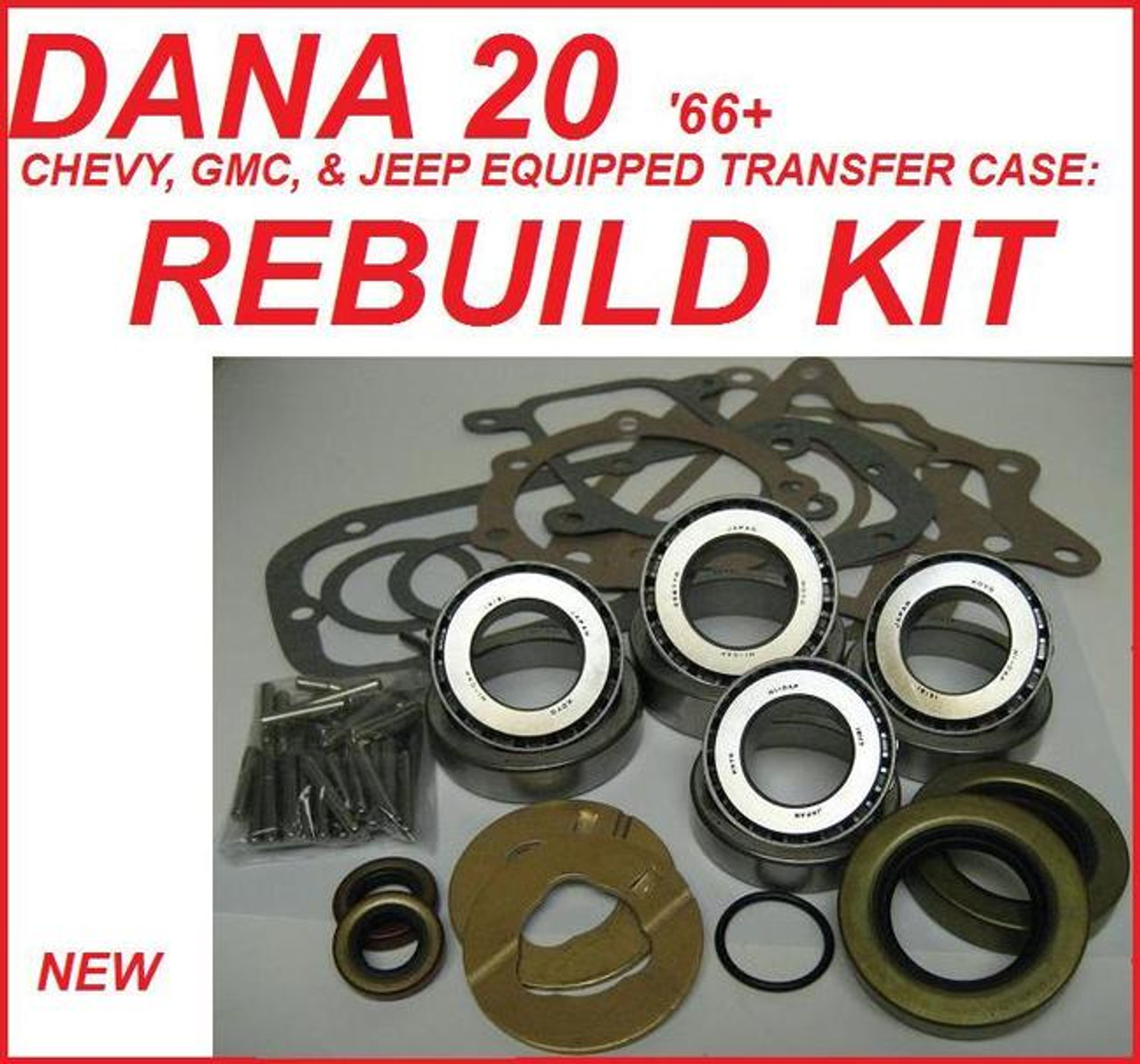 DANA 20 TRANSFER CASE REBULD KIT FITS CHEVY GMC INTERNATIONAL & JEEP