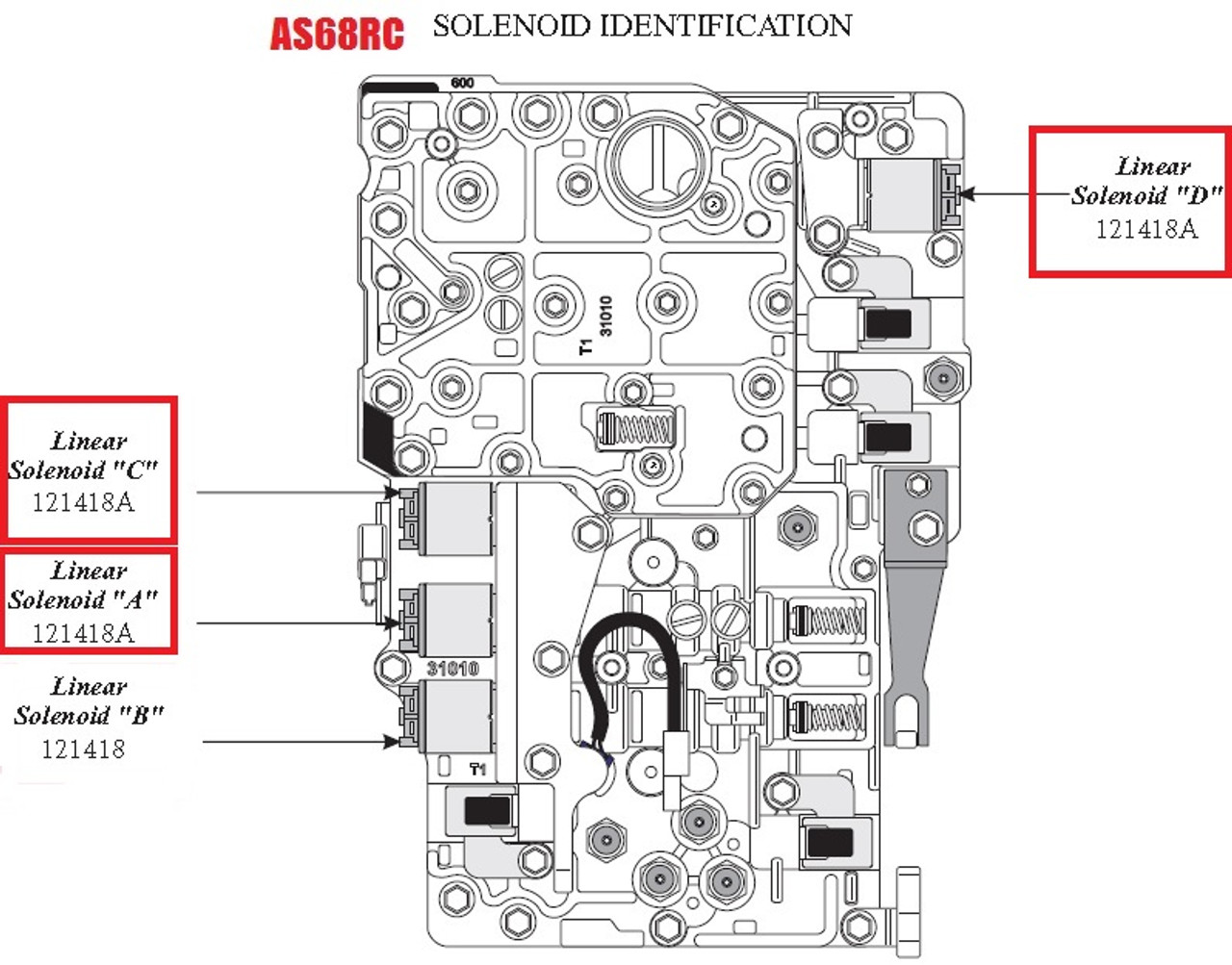 ALLISON LCT 1000 2000 2400 TRANSMISSION "B" TRIM SOLENOID & AS68RC A,C