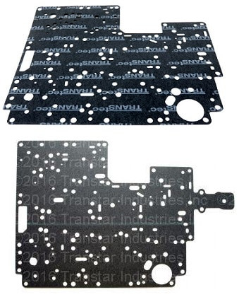 E4OD TRANSMISSION VALVE BODY GASKET SET UPPER & LOWER GREEN STRIPE BY