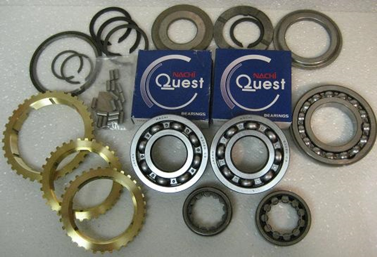 SM465 TRANSMISSION REBUILD KIT WITH SYNCHRO RINGS FITS '88-'91 GMC  CHEVY  with ALUMINUM TOP COVER (BK129LWS) Transmission Parts Distributors