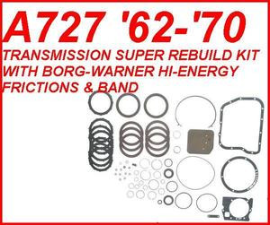 A727 TF8 TRANSMISSION REBUILD KIT WITH FILTER, FRICTIONS