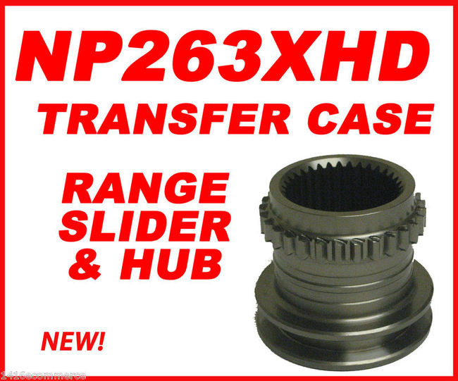 NP263XHD TRANSFER CASE RANGE SLIDER & HUB UPDATED WITH .368" WIDE FORK