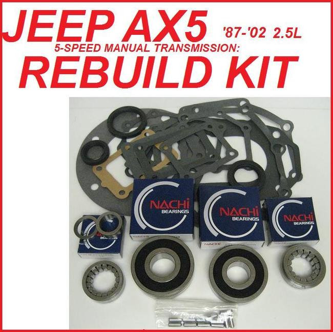 AX5 TRANSMISSION REBUILD KIT FITS JEEP '87'02 2.5L WRANGLER & CHEROKEE