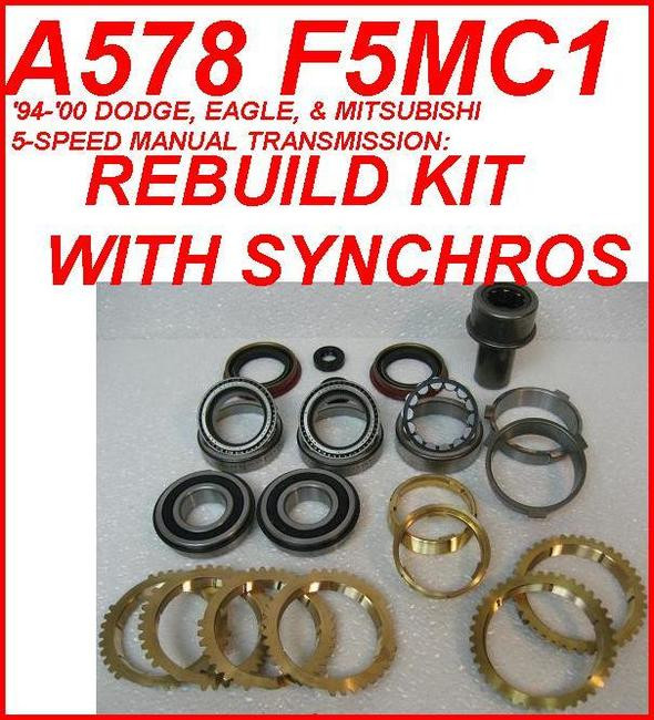 A578 F5MC1 TRANSMISSION REBUILD KIT WITH SYNCHRO RINGS 'NVT350' FITS