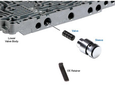 RE5R05A NISSAN INFINITI KIA TRANSMISSION TCC CONTROL VALVE KIT BY SONNAX KIT FITS '02+ 63741-05K S63741H-2K