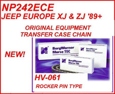 NP242ECE NP242 ECE JEEP EUROPE XJ & ZJ TRANSFER CASE CHAIN NEW ORIGINAL EQUIPMENT '89+ HV-061