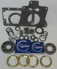T176 T177 TRANSMISSION REBUILD KIT WITH SYNCHRO RINGS FITS '80-'86 CJ5 CJ7 CHEROKEE COMANCHE BK123WS , T176 PARTS , T177 PARTS , T176 REBUILD, T177 REBUILD , TRANSMISSION PARTS , GEARBOX SPARES, 