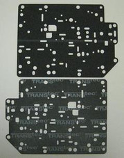 CD4E LA4A-EL TRANSMISSION VALVE BODY GASKETS 2-PIECE SET BY TRANSTEC FITS '94+ FORD MERCURY & MAZDA 96320 , CD4E TRANSMISSION PARTS , CD4E REBUILD , CD4E OVERHAUL , CD4E VALVE BODY , F3RP-7D100AC