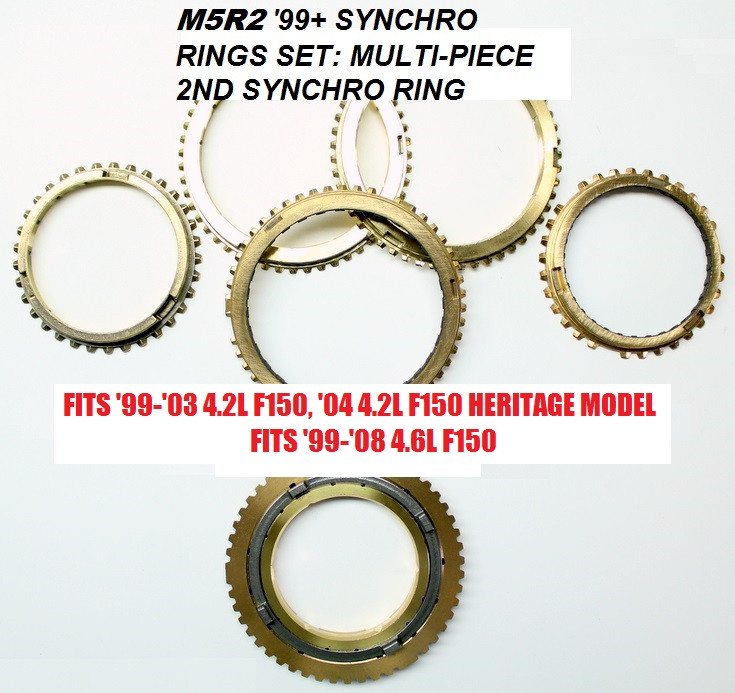 M5R2 TRANSMISSION SYNCHRO RINGS KIT WITH 3PIECE 2ND RING FITS '99'08