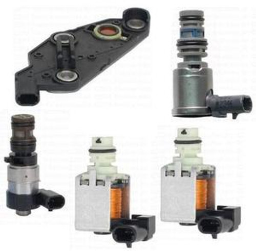 4T65E TRANSMISSION SOLENOID KIT 5-PC AFTERMARKET FITS '03+ GM & VOLVO, 24219819, 24227747, 24225825, 24223197, 4T65E SOLENOIDS, 4T65E PARTS, TRANSMISSION PARTS , 4T65E REBUILD , GEARBOX SPARES, A84420K , GEARBOX SPARES, PIEZAS, TRANSMISION, 
